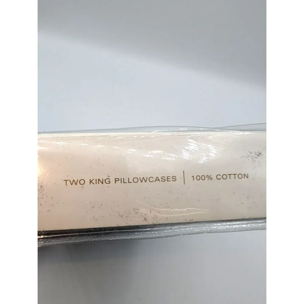 VTG Lauren Ralph Lauren Suite Two King Pillowcases Navy LS Glen Plaid 21x40 in